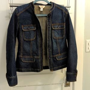 Navy blue jean jacket